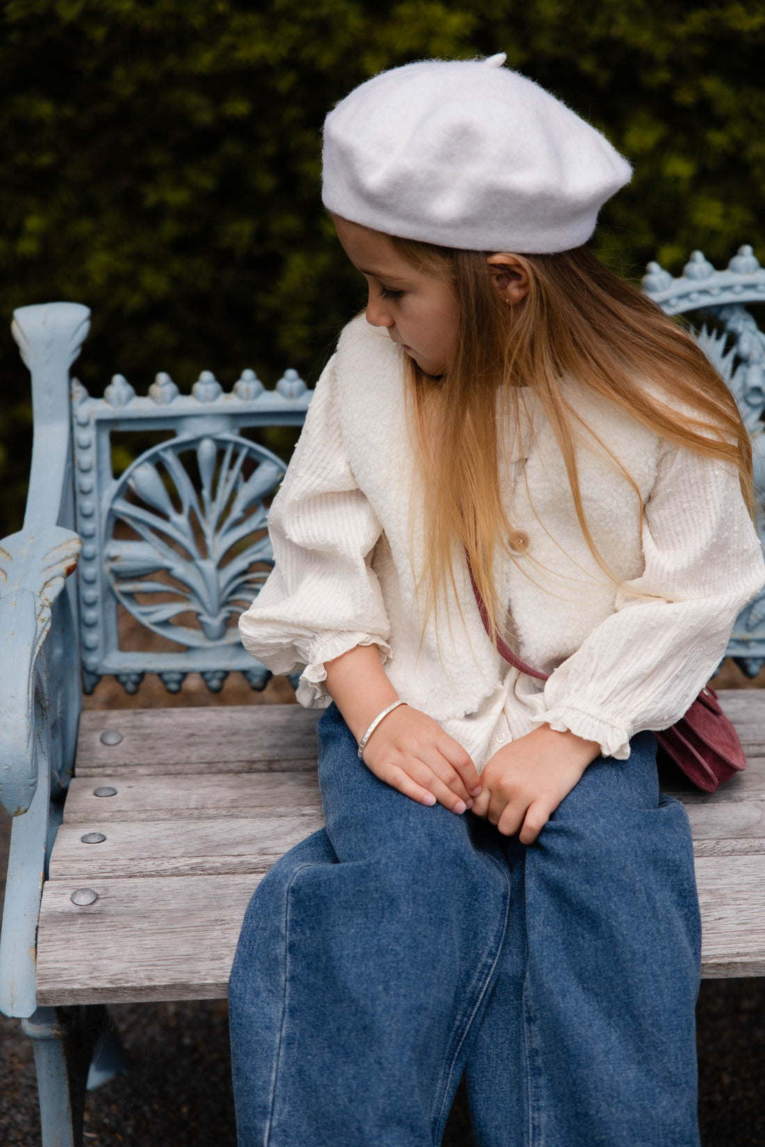 Organic Cotton Cecile Top-Parchment Childrens Top from Jamie Kay Australia