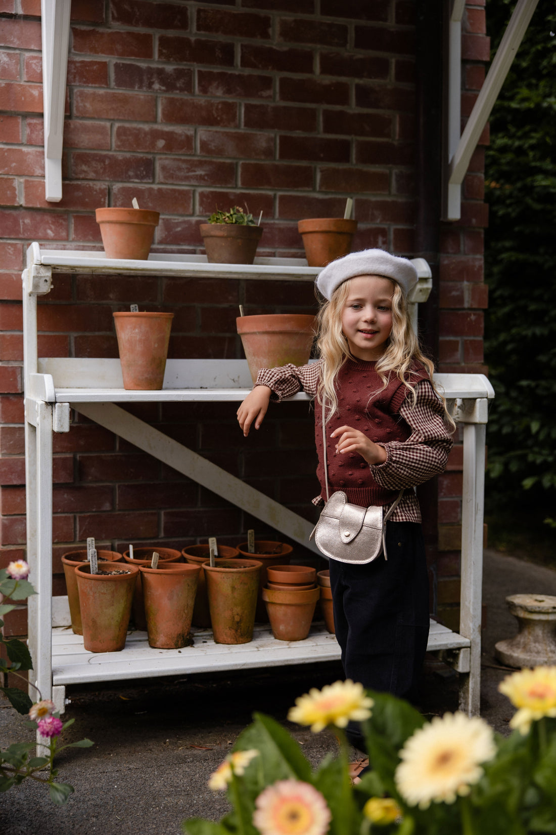 Albie Vest - Chocolate Chip Childrens Vest from Jamie Kay Australia