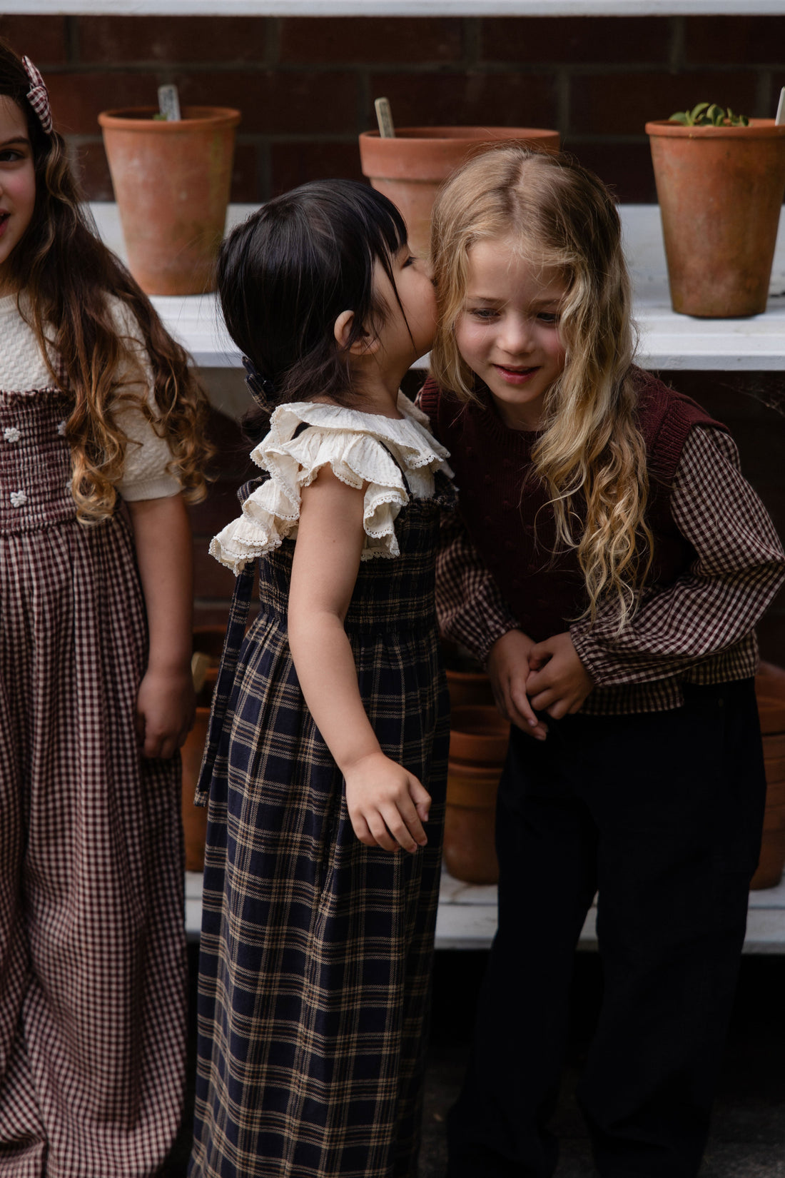 Organic Cotton Arabella Jumpsuit - Woodland Check Childrens Jumpsuit from Jamie Kay Australia