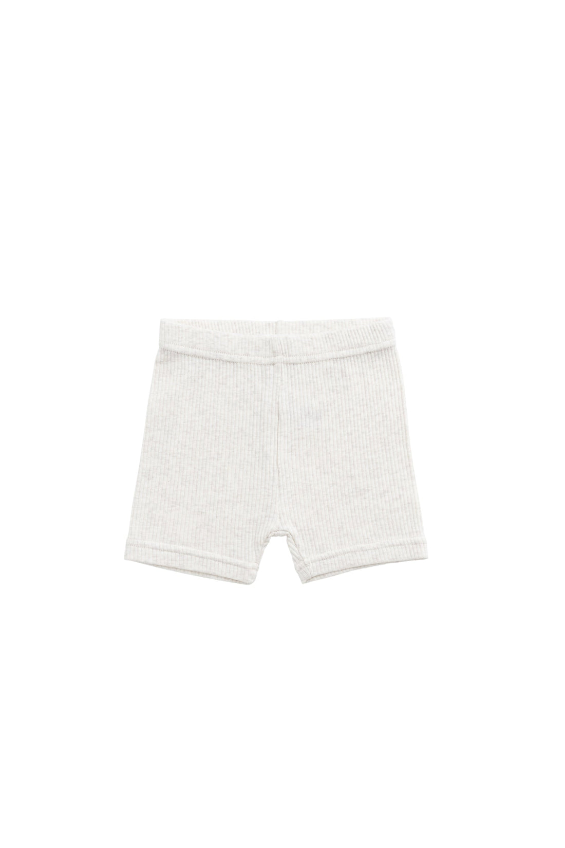 Organic Cotton Modal Elisa Bike Short - Oatmeal Marle Childrens Short from Jamie Kay Australia