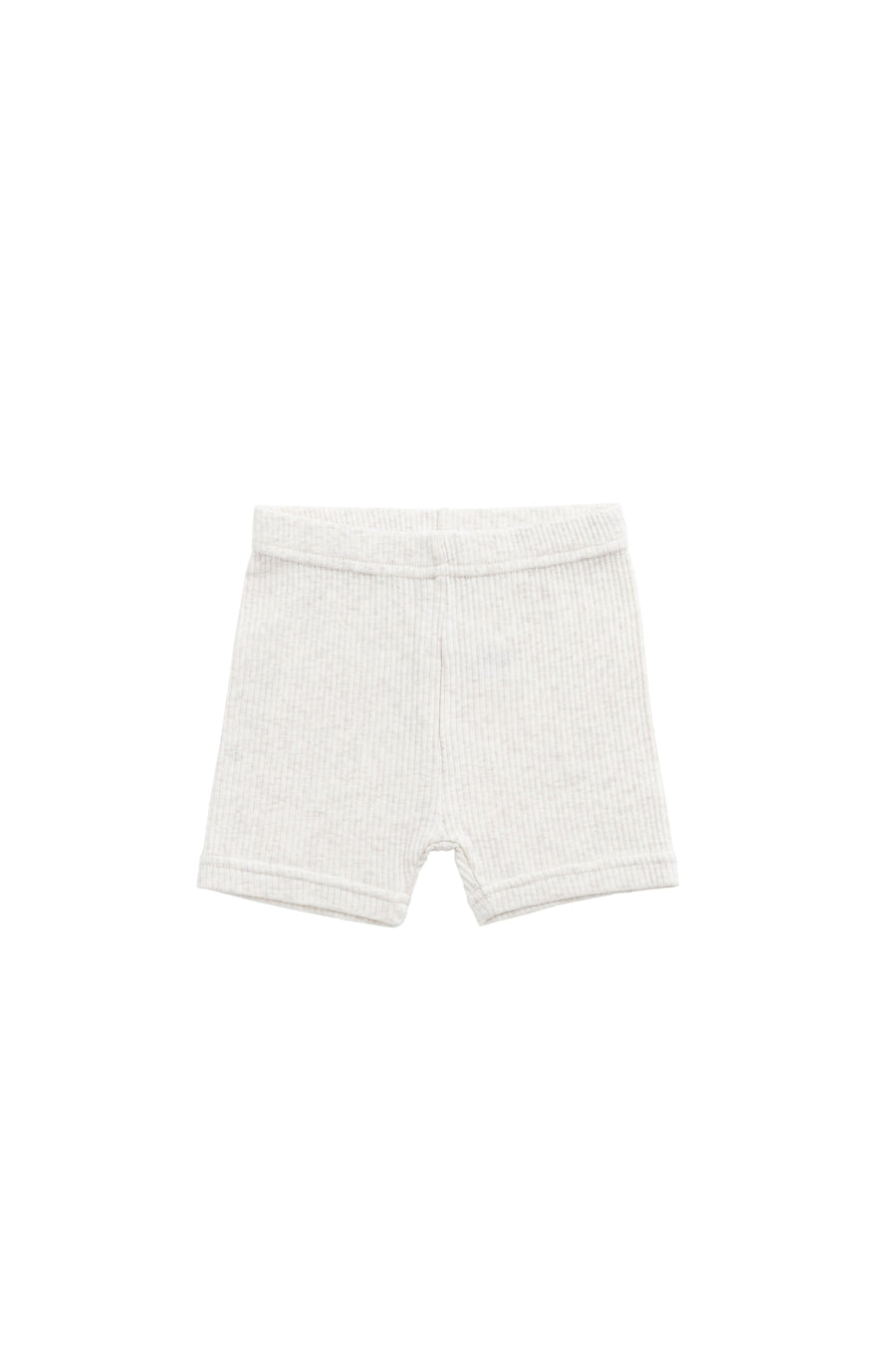 Organic Cotton Modal Elisa Bike Short - Oatmeal Marle Childrens Short from Jamie Kay Australia