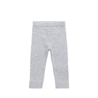 Organic Cotton Modal Everyday Legging - Light Grey Marle Childrens Legging from Jamie Kay Australia