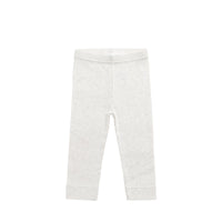 Organic Cotton Modal Everyday Legging - Oatmeal Marle Childrens Legging from Jamie Kay Australia