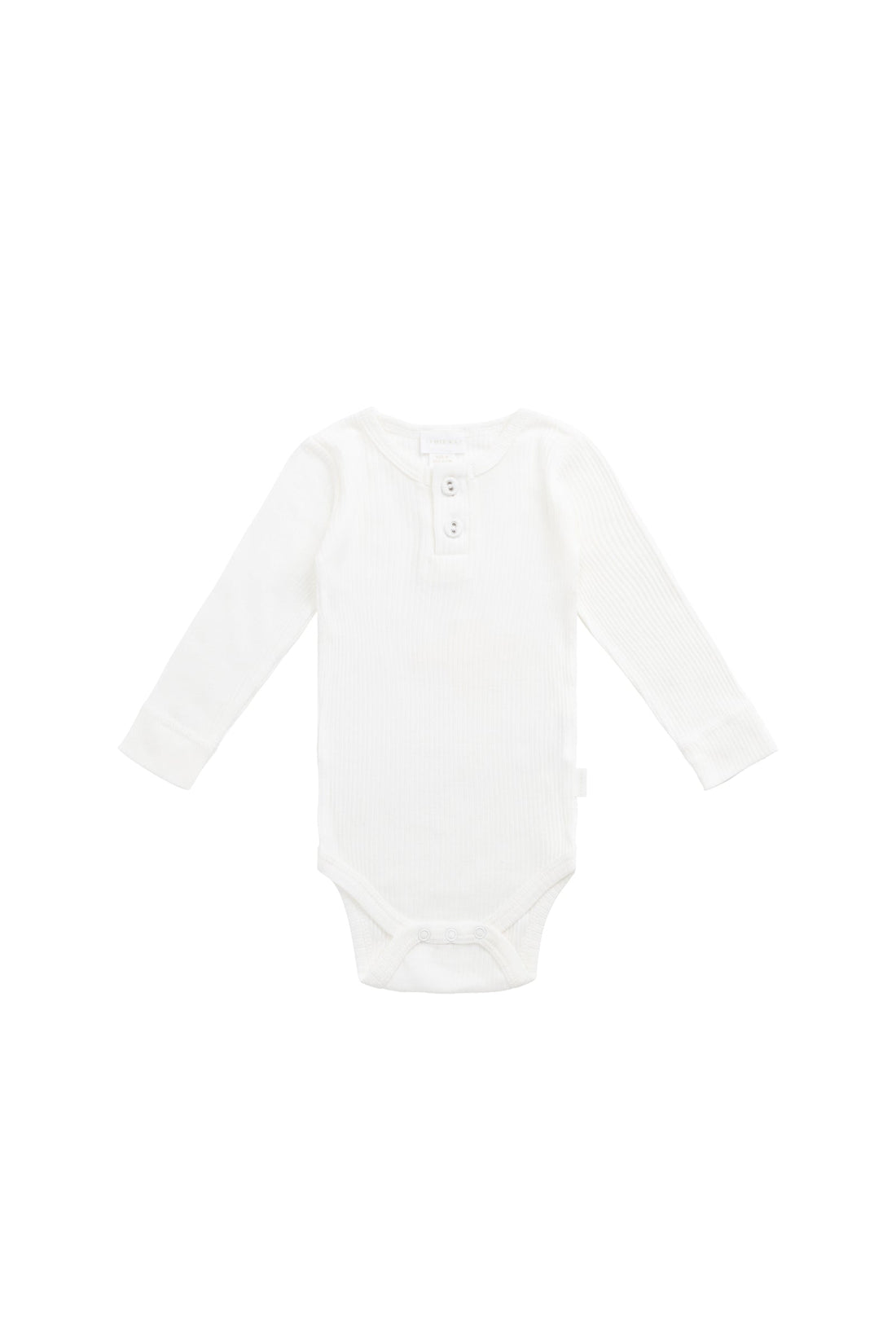 Organic Cotton Modal Long Sleeve Bodysuit - Milk Childrens Bodysuit from Jamie Kay Australia