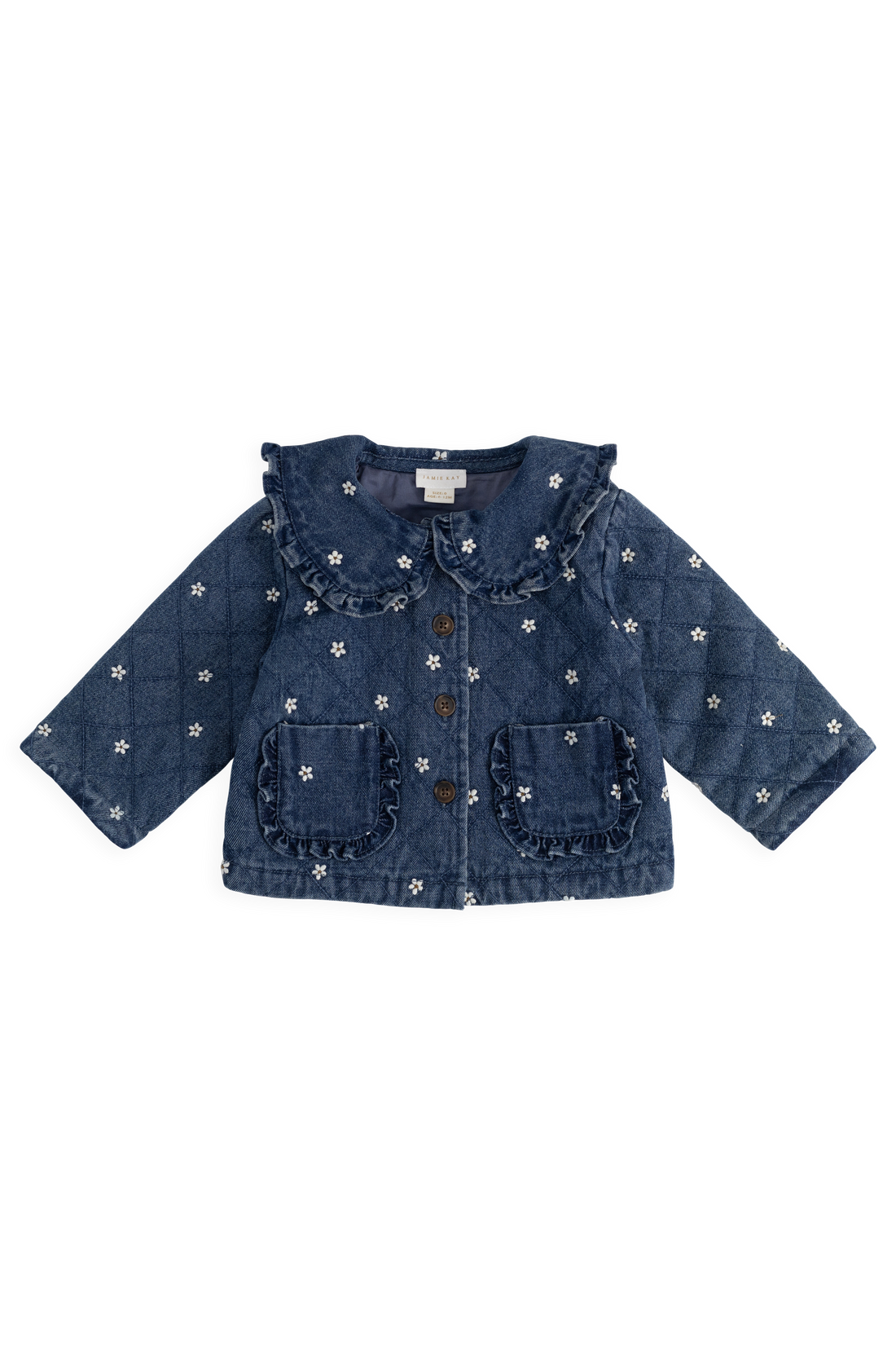 Amandine Jacket - Josie Floral Denim Childrens Jacket from Jamie Kay Australia