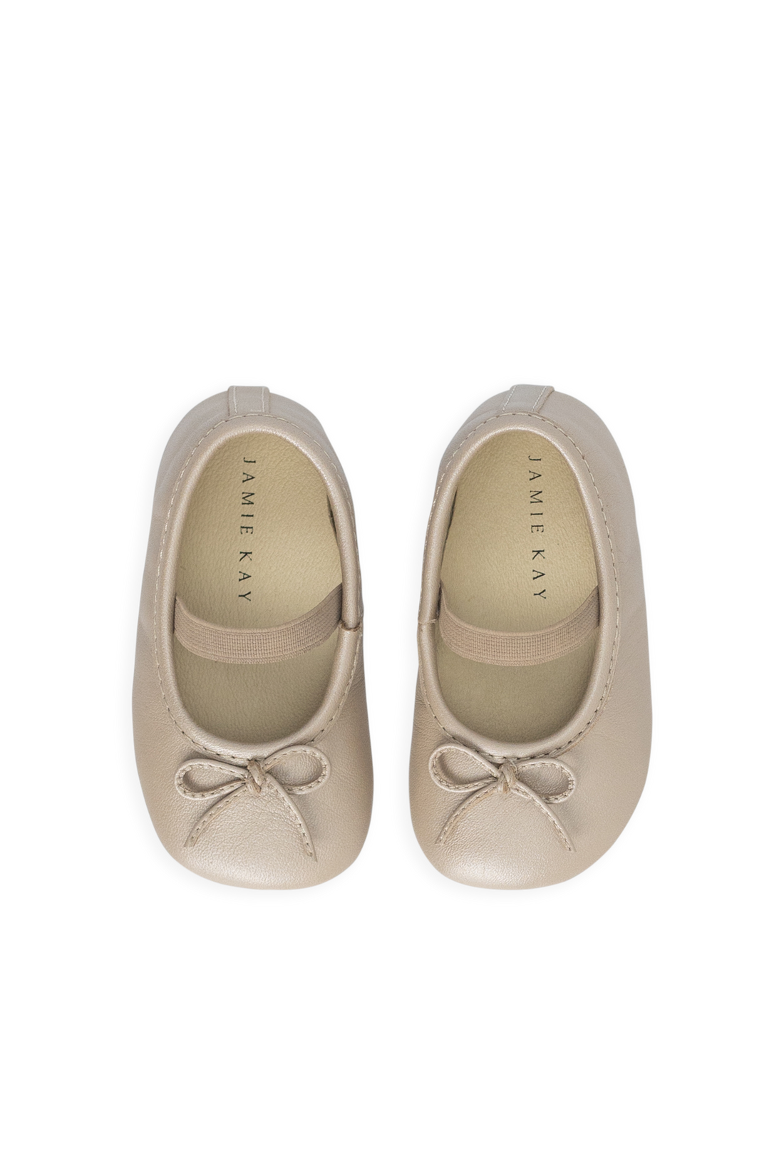 Bowie Baby Ballerinas-Matt Gold Childrens Footwear from Jamie Kay Australia