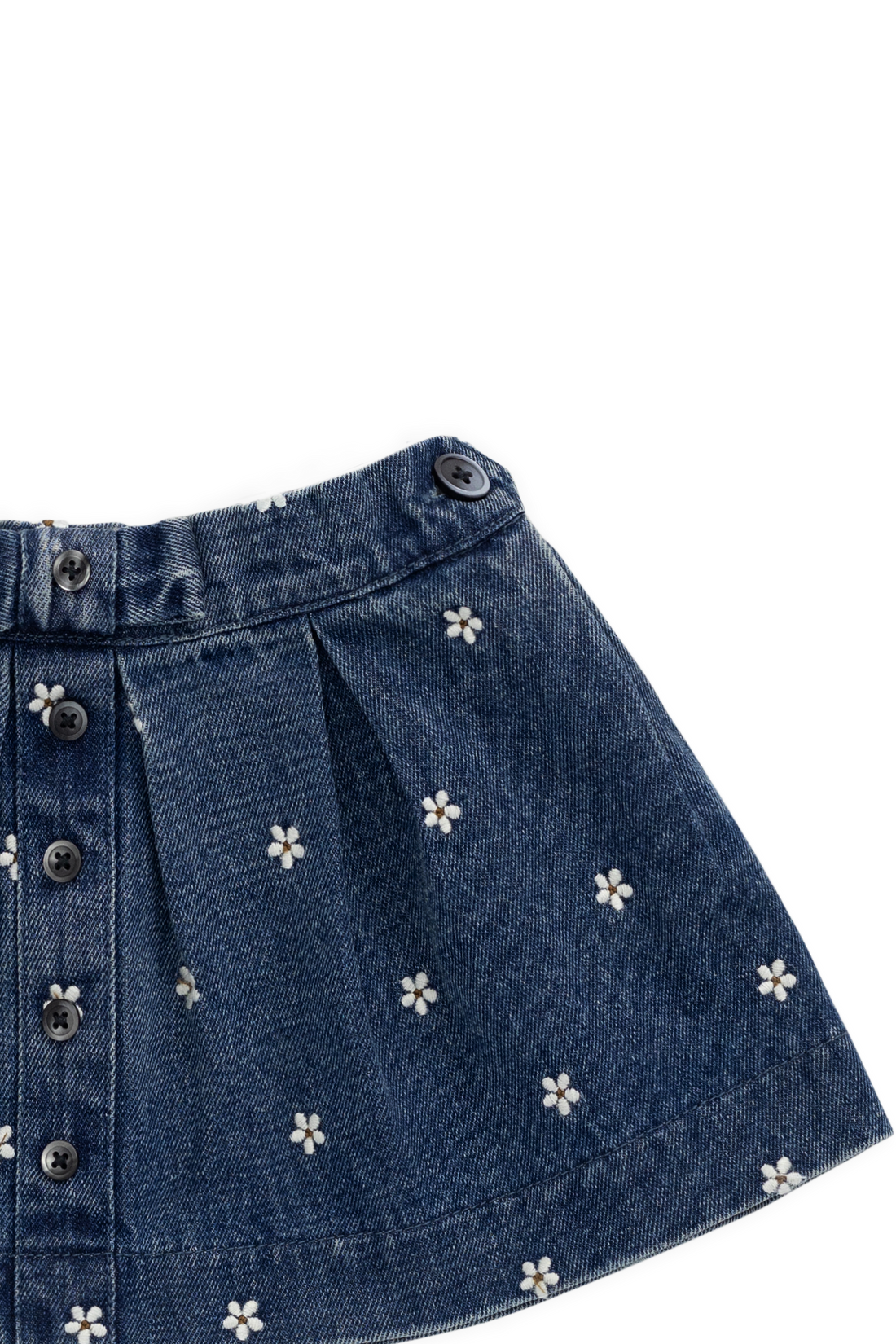 Etta Skirt-Josie Floral Denim Childrens Skirt from Jamie Kay Australia