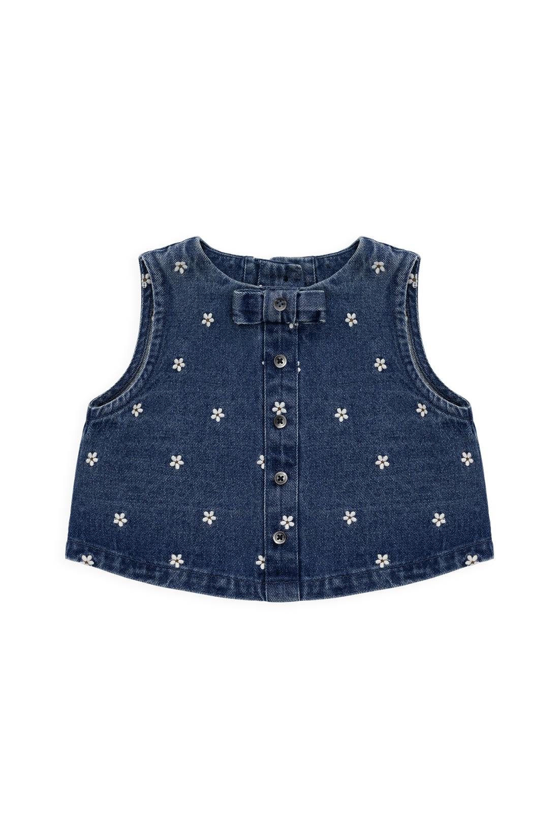 Etta Top-Josie Floral Denim Childrens Top from Jamie Kay Australia