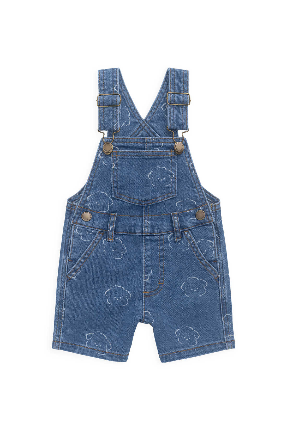 Fenix Short Overalls-Haru Denim Childrens Overall from Jamie Kay Australia