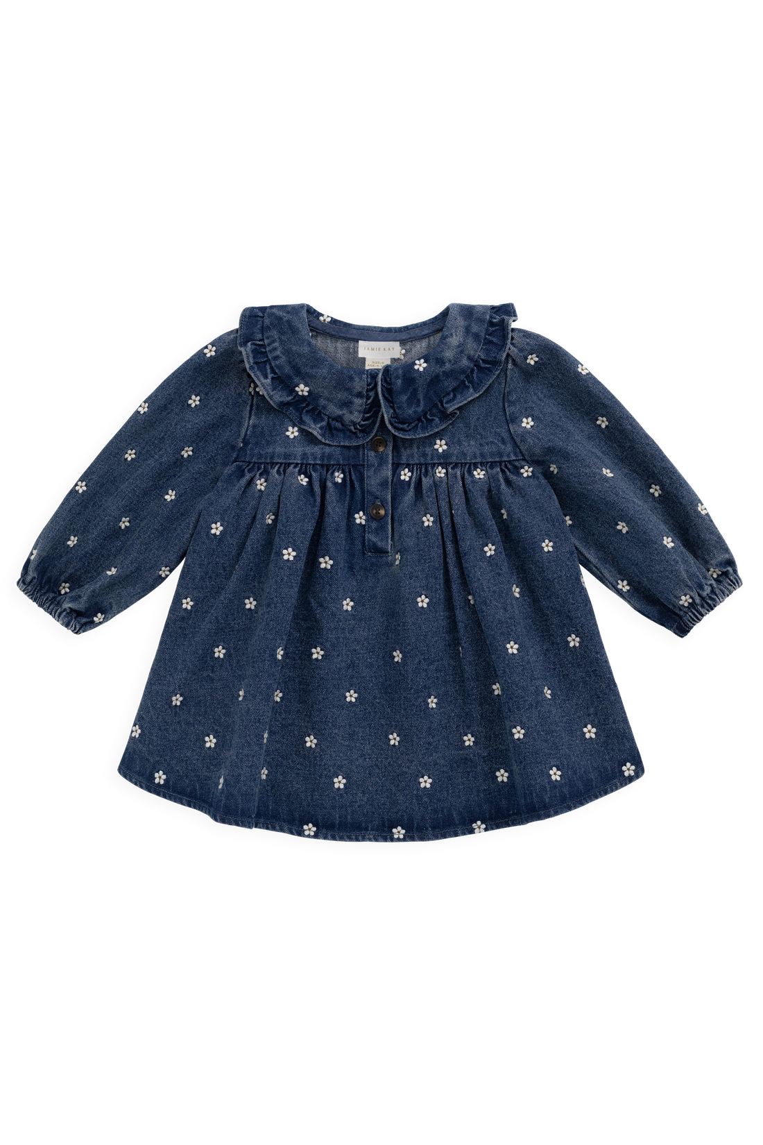 Ira Dress-Josie Floral Denim Childrens Dress from Jamie Kay Australia