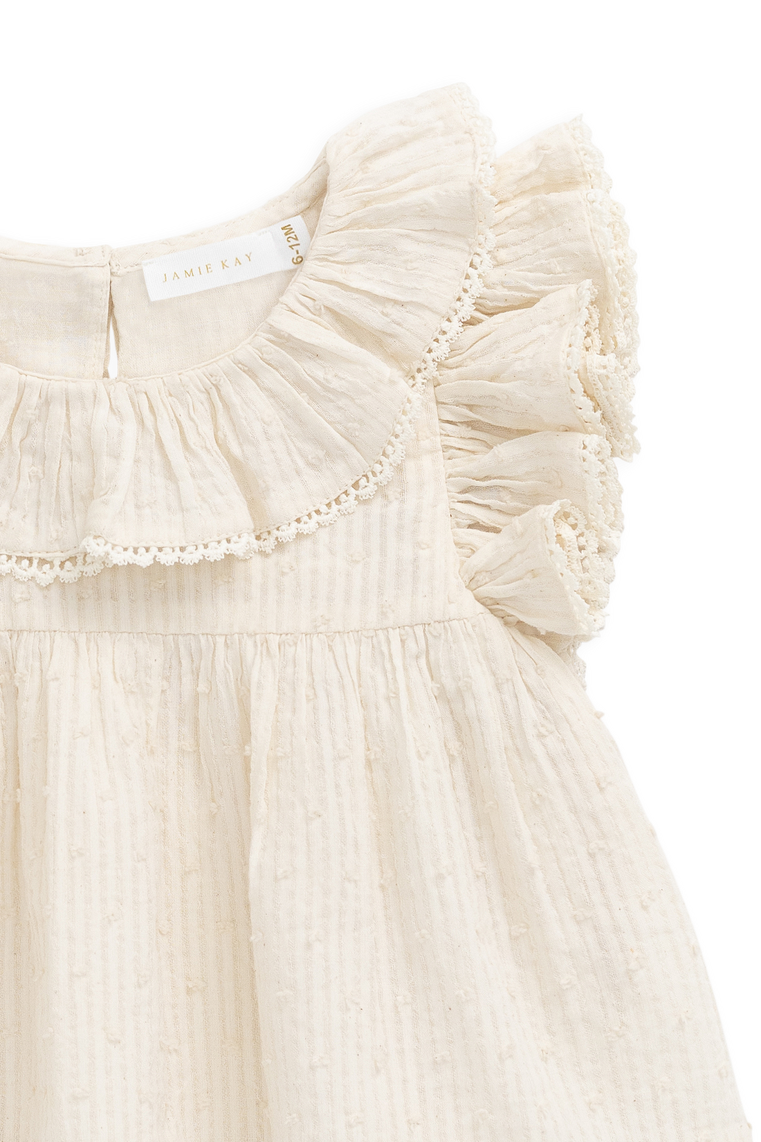 Organic Cotton Banks Blouse-Parchment Childrens Top from Jamie Kay Australia