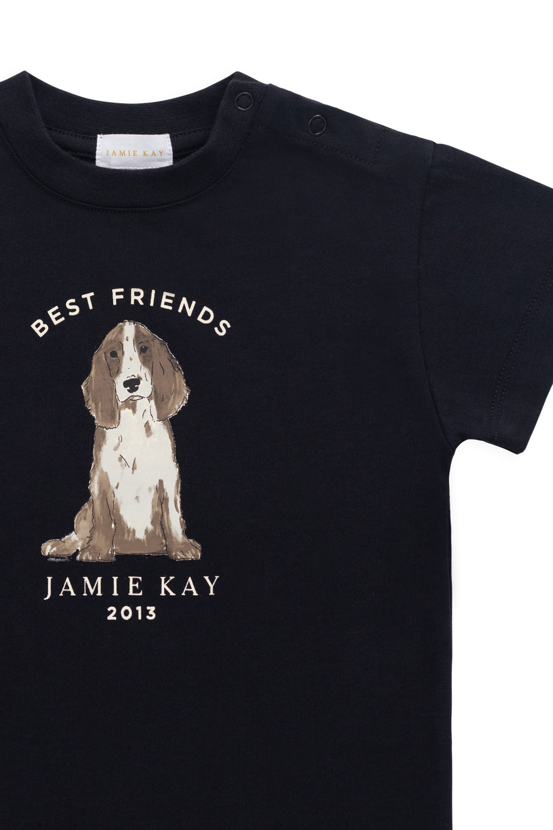 Organic Cotton Bjorn Tee-Dark Navy Best Friends Childrens Top from Jamie Kay Australia