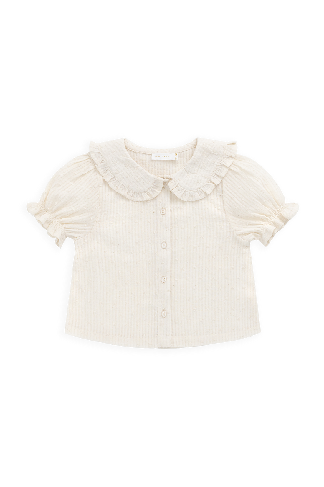 Organic Cotton Bowie Blouse-Parchment Childrens Top from Jamie Kay Australia