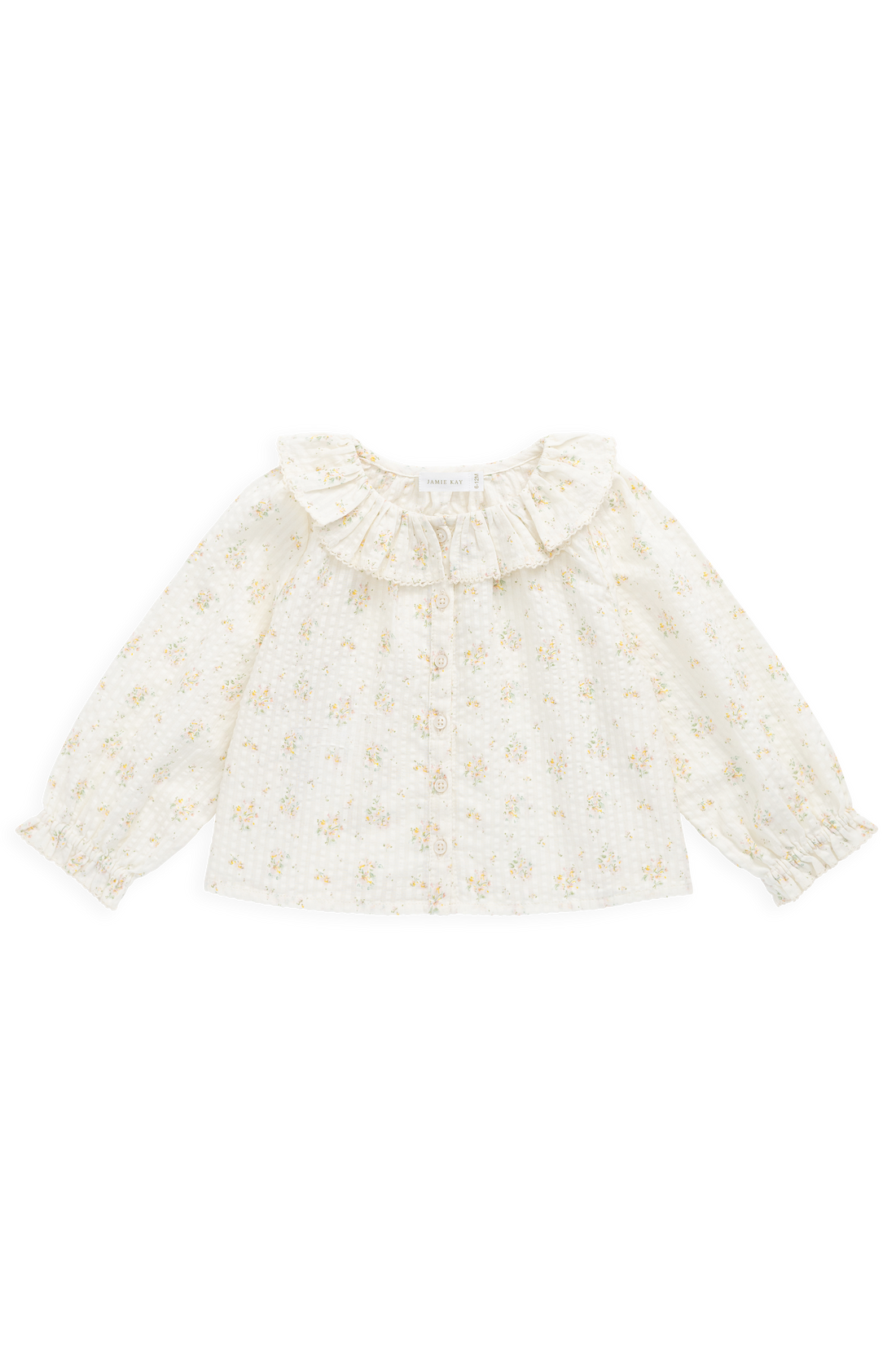 Organic Cotton Cecile Top-Justine Parchment Childrens Top from Jamie Kay Australia