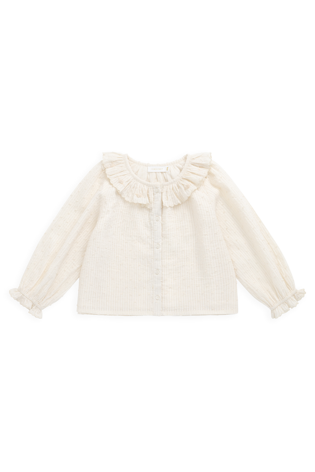 Organic Cotton Cecile Top-Parchment Childrens Top from Jamie Kay Australia