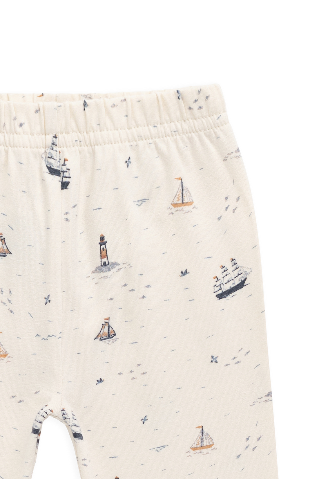 Organic Cotton Everyday Legging-Sailing Day Childrens Legging from Jamie Kay Australia