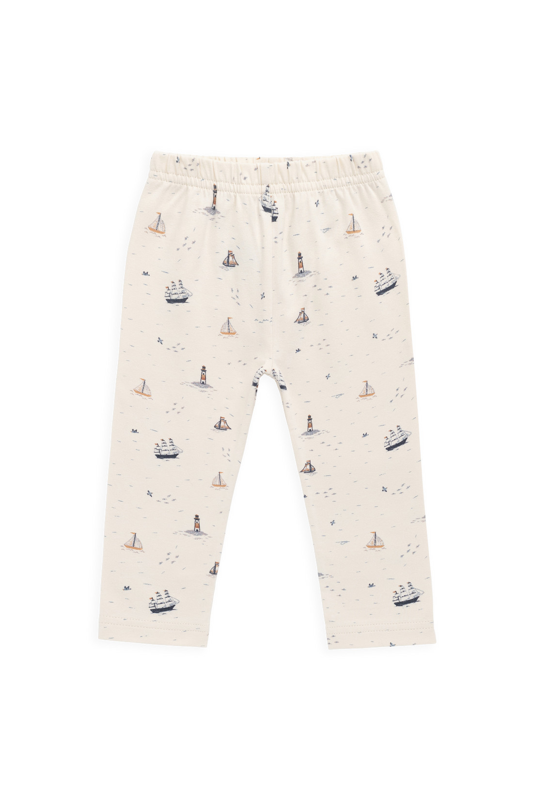 Organic Cotton Everyday Legging-Sailing Day Childrens Legging from Jamie Kay Australia