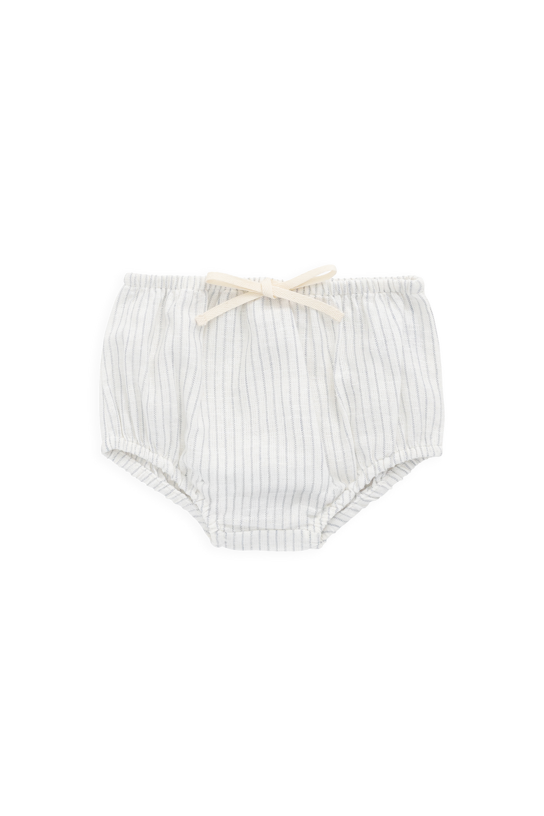Organic Cotton Gabriel Bloomer-Mini Pinstripe Parchment / Dawn Childrens Bloomer from Jamie Kay Australia