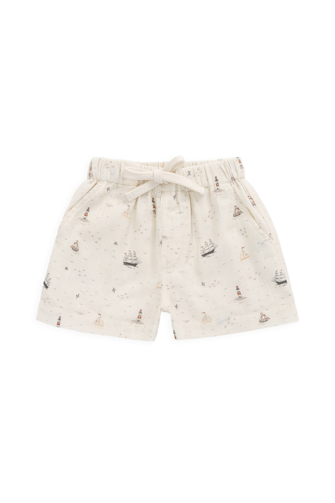 Organic Cotton Louis Short-Sailing Day Childrens Shorts from Jamie Kay Australia