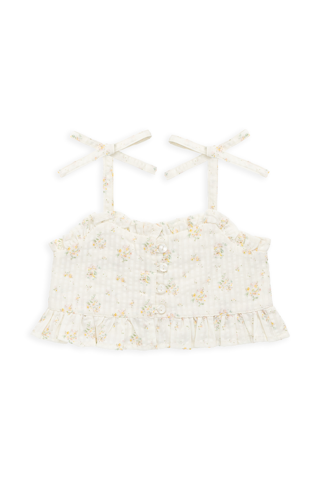 Organic Cotton Mirabel Top-Justine Parchment Childrens Top from Jamie Kay Australia