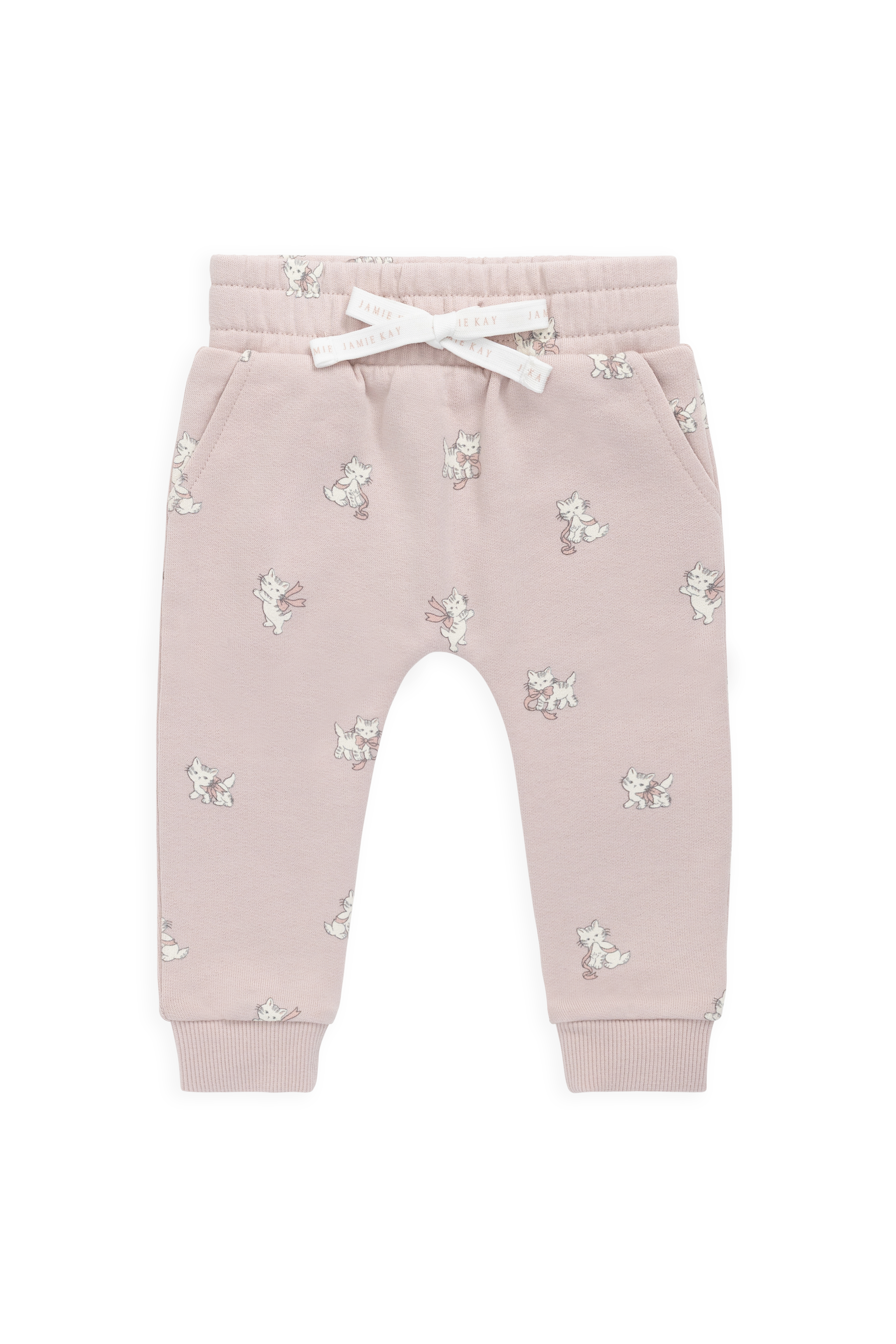 Organic Cotton Morgan Track Pant-Bow Kitties Mauve – Jamie Kay AU