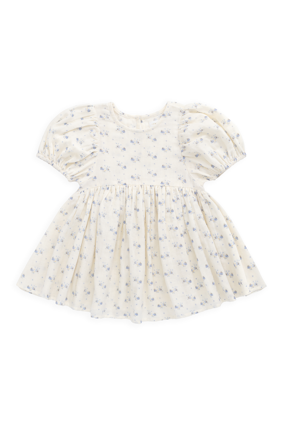 Organic Cotton Muslin Frannie Dress-Molly Blue Childrens Dress from Jamie Kay Australia