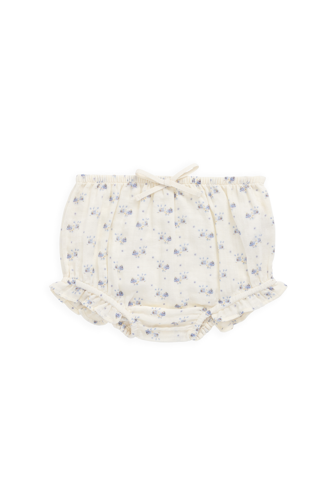 Organic Cotton Muslin Frill Bloomer-Molly Blue Childrens Bloomer from Jamie Kay Australia