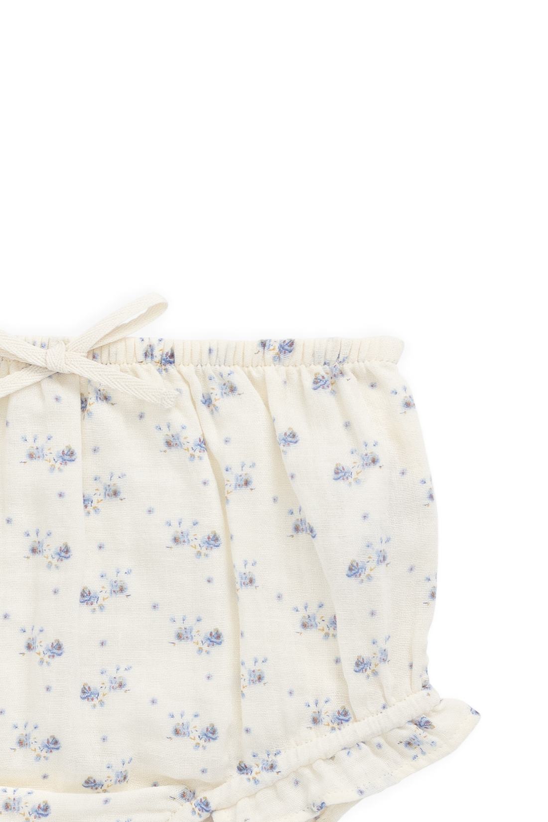 Organic Cotton Muslin Frill Bloomer-Molly Blue Childrens Bloomer from Jamie Kay Australia