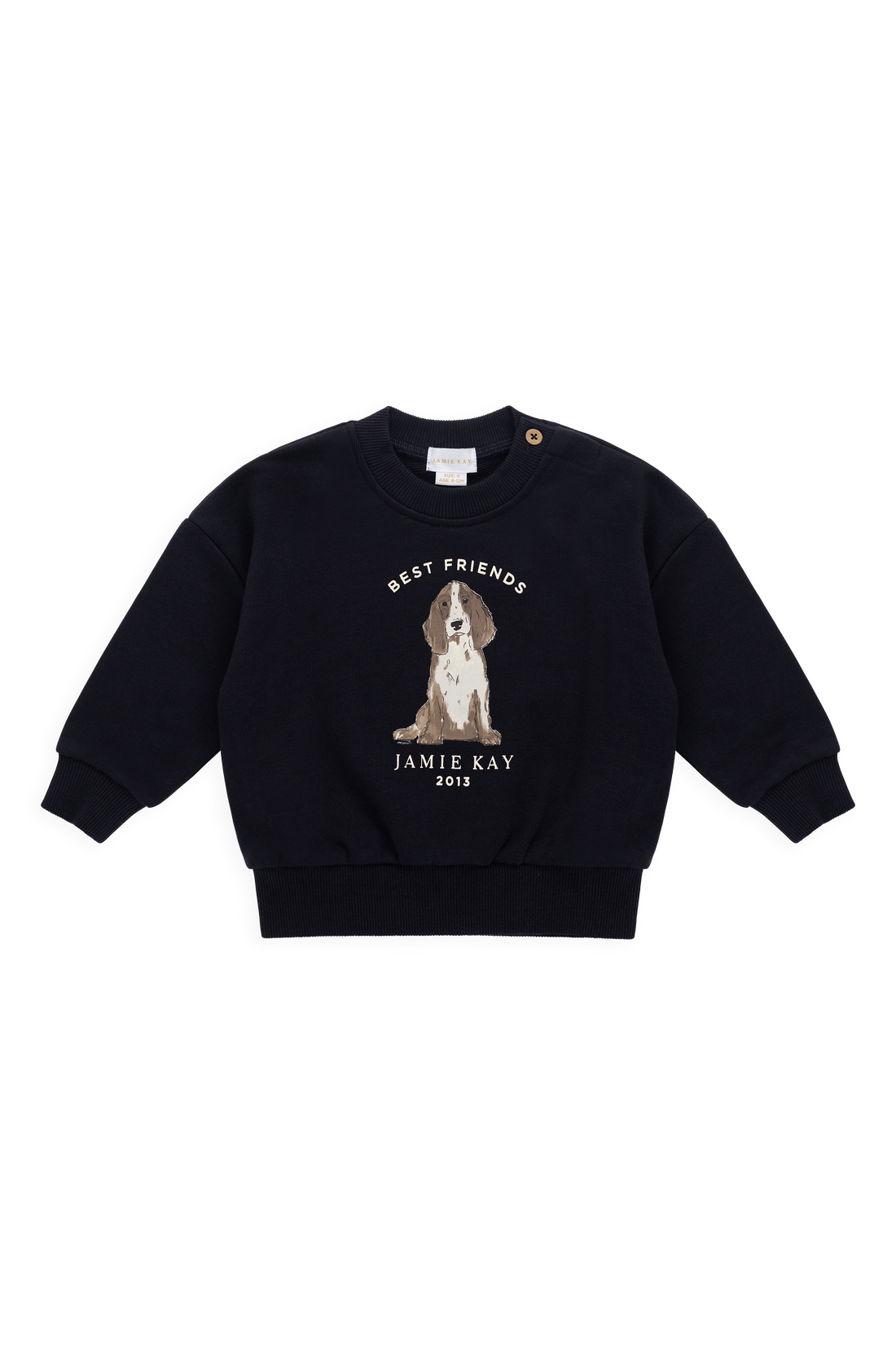 Organic Cotton Nash Sweatshirt-Eclipse Best Friends Childrens Sweatshirting from Jamie Kay Australia