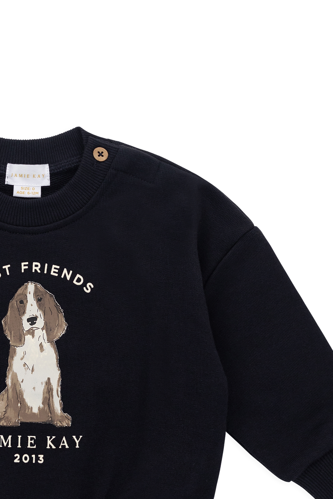 Organic Cotton Nash Sweatshirt-Eclipse Best Friends Childrens Sweatshirting from Jamie Kay Australia