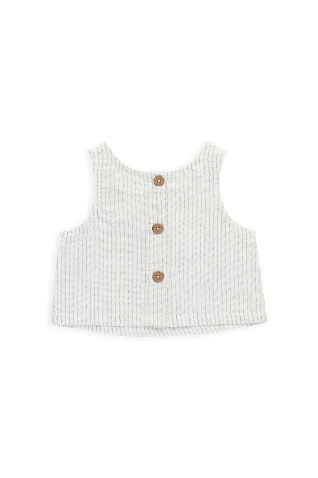 Organic Cotton Winslow Top-Mini Pinstripe Parchment / Dawn Childrens Top from Jamie Kay Australia