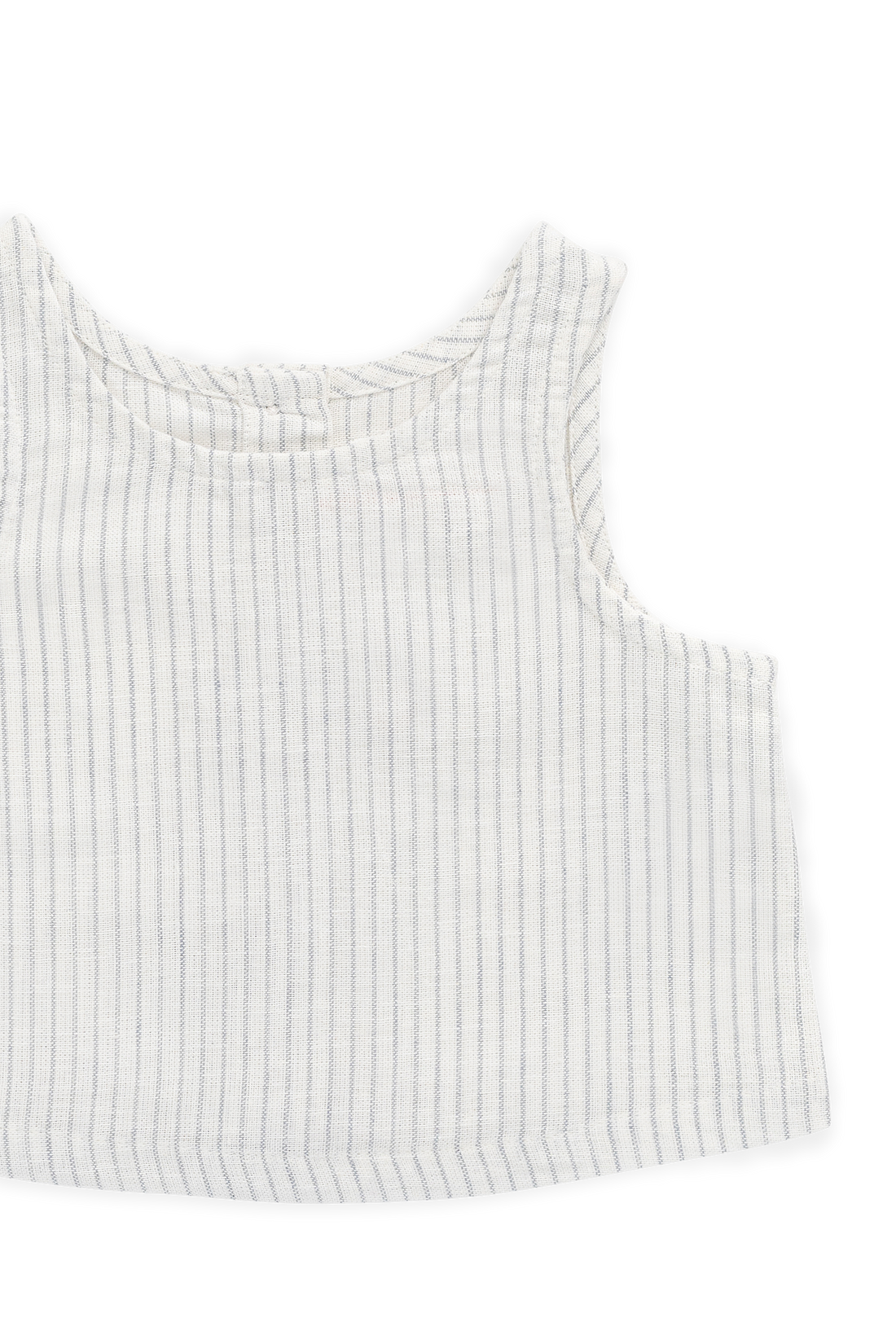 Organic Cotton Winslow Top-Mini Pinstripe Parchment / Dawn Childrens Top from Jamie Kay Australia