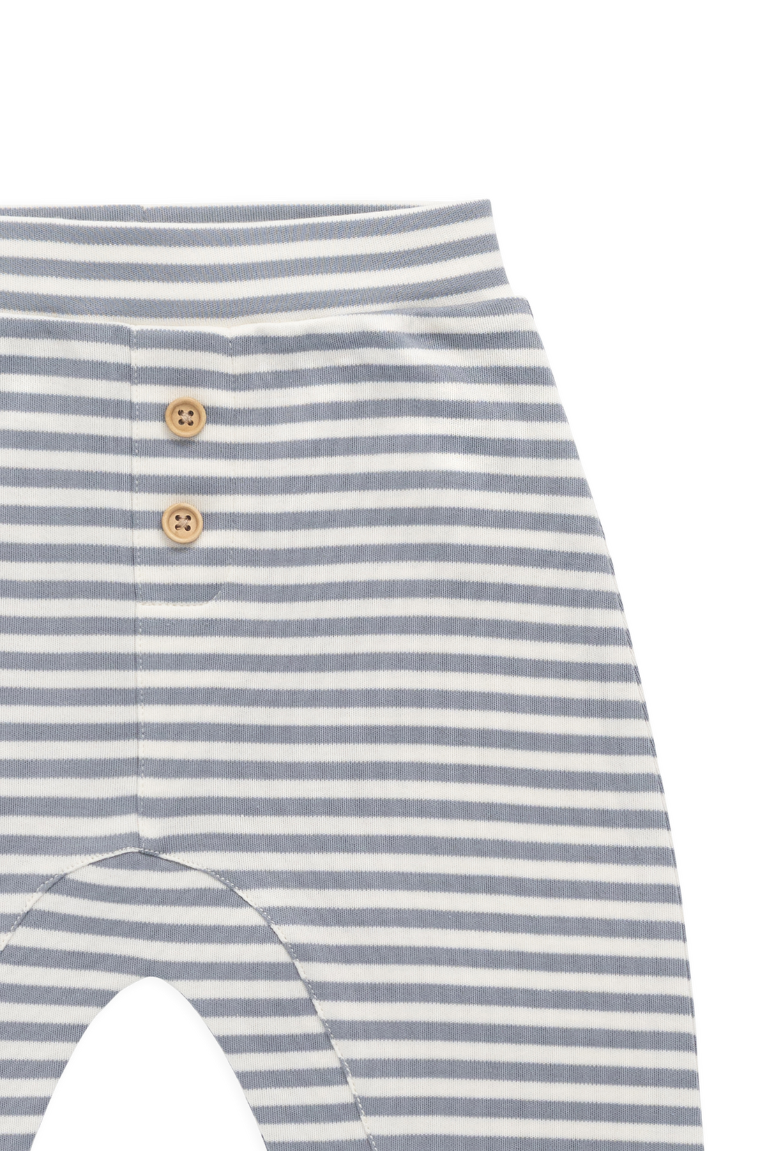 Pima Cotton Wesley Pant-Narrow Stripe Dawn / Cloud Childrens Pant from Jamie Kay Australia