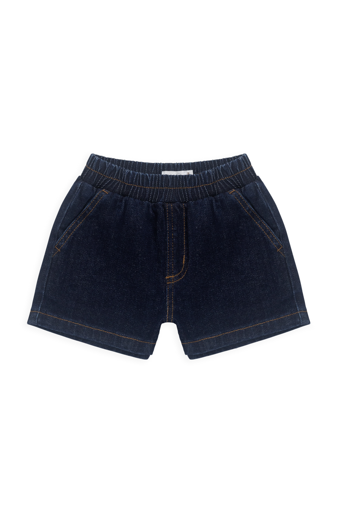 Reid Denim Short-Mid Indigo Denim Childrens Short from Jamie Kay Australia