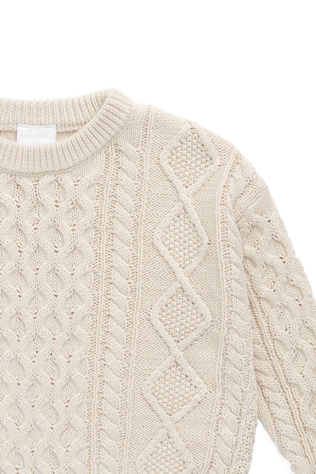 Sawyer Knit Jumper-Vanilla Childrens Jumper from Jamie Kay Australia