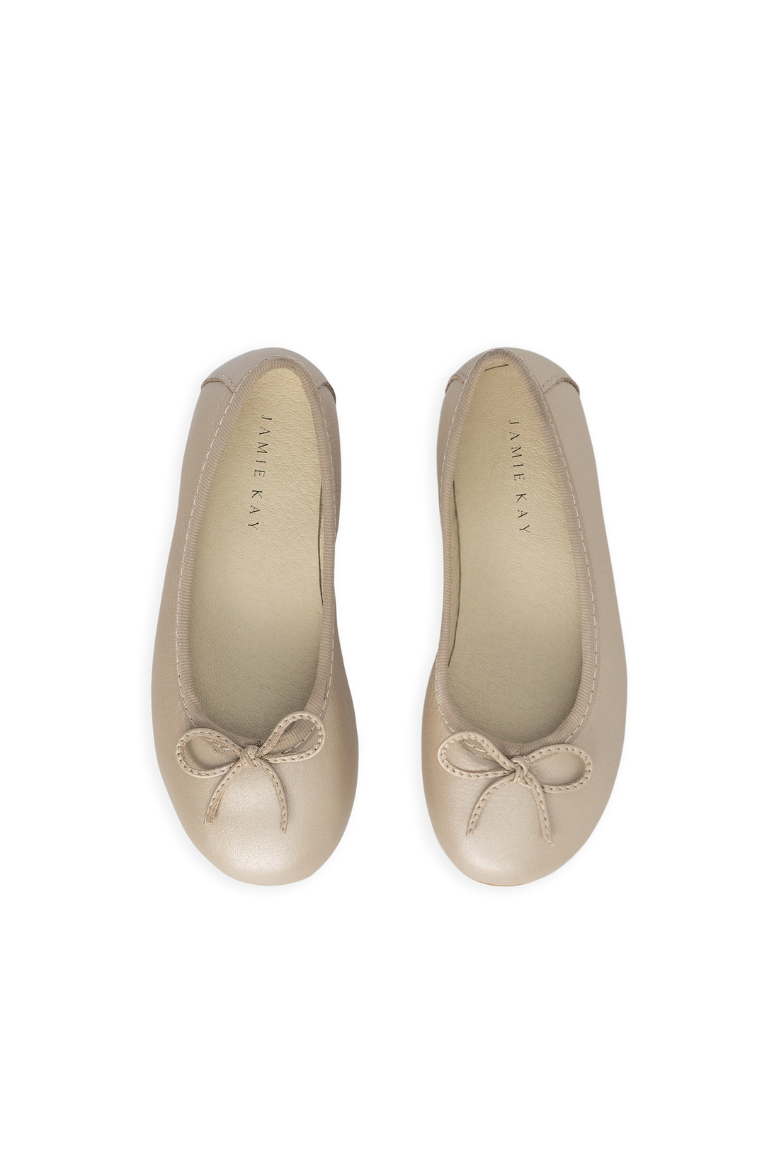 Zuri Ballet Flat-Matt Gold Childrens Footwear from Jamie Kay Australia