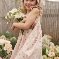 Organic Cotton Gracelyn Dress - Petite Fleur Soft Peony Childrens Dress from Jamie Kay Australia