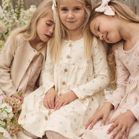 Organic Cotton Poppy Dress - Meredith Egret Childrens Dress from Jamie Kay Australia