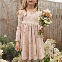 Organic Cotton Tallulah Dress - Petite Fleur Soft Peony Childrens Dress from Jamie Kay Australia