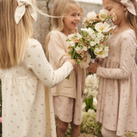 Organic Cotton Tallulah Dress - Petite Fleur Soft Peony Childrens Dress from Jamie Kay Australia