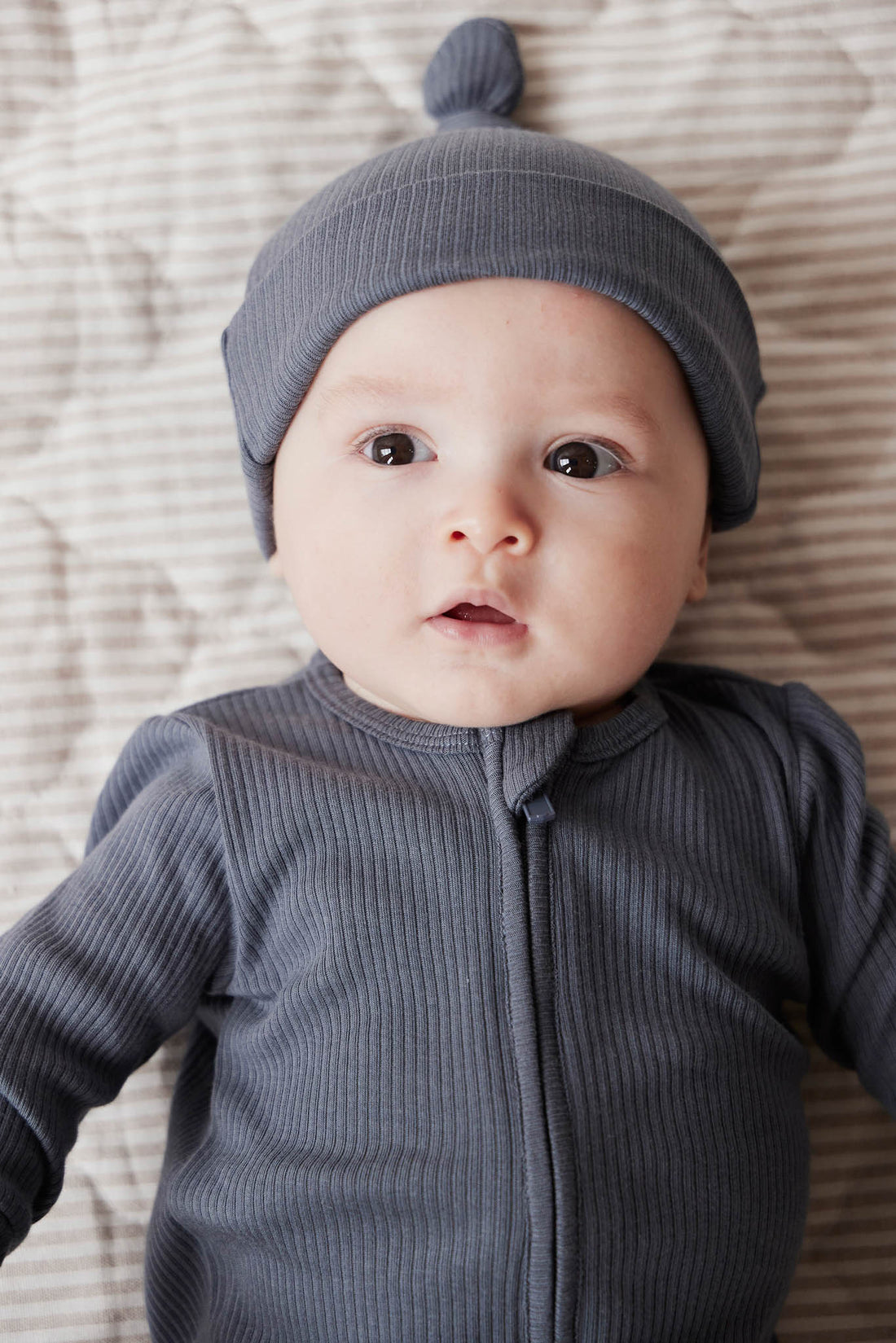 Organic Cotton Modal Marley Beanie - Arctic Childrens Hat from Jamie Kay Australia