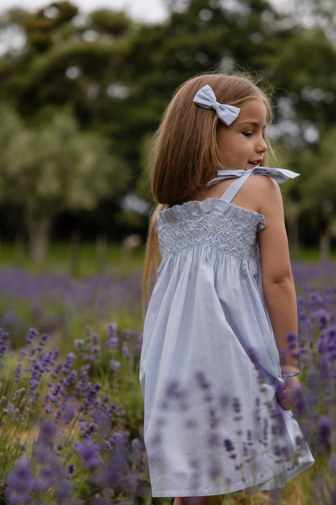 Organic Cotton Desiree Dress - Petite Check Childrens Dress from Jamie Kay Australia