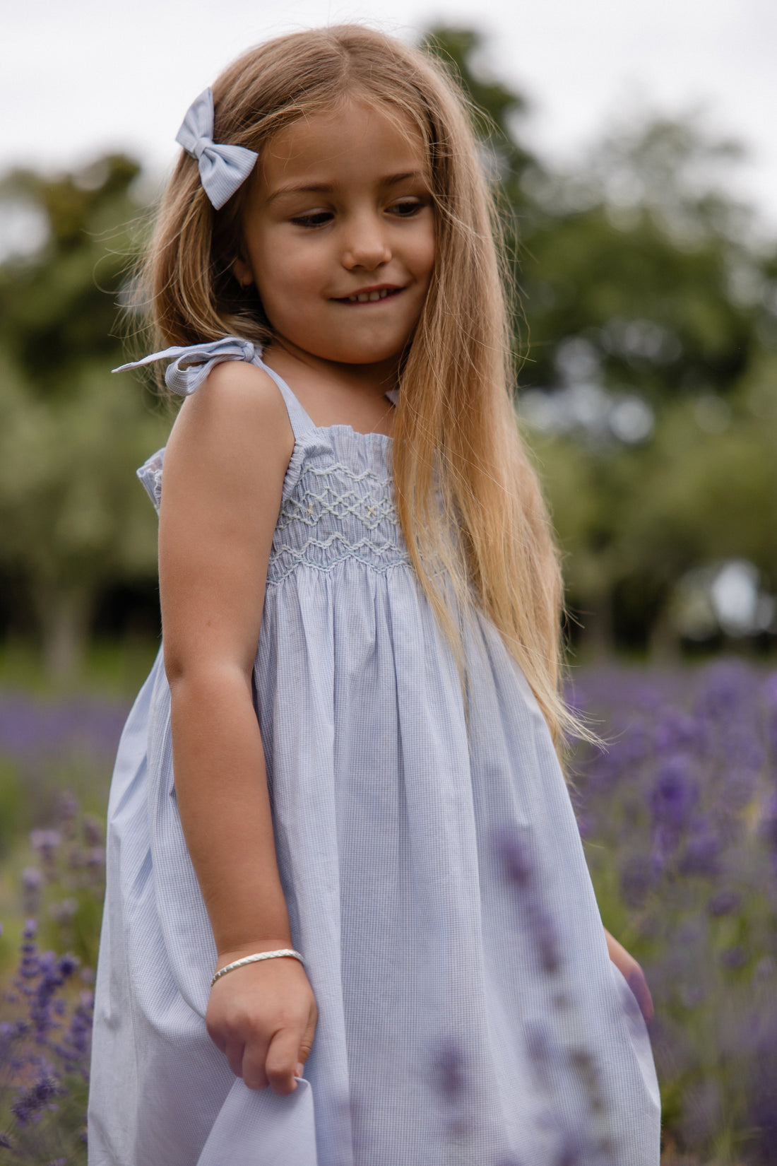 Organic Cotton Desiree Dress - Petite Check Childrens Dress from Jamie Kay Australia