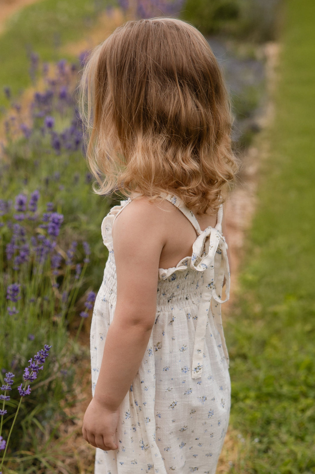 Organic Cotton Arabella Jumpsuit - Juniper Fields Blue Childrens Jumpsuit from Jamie Kay Australia