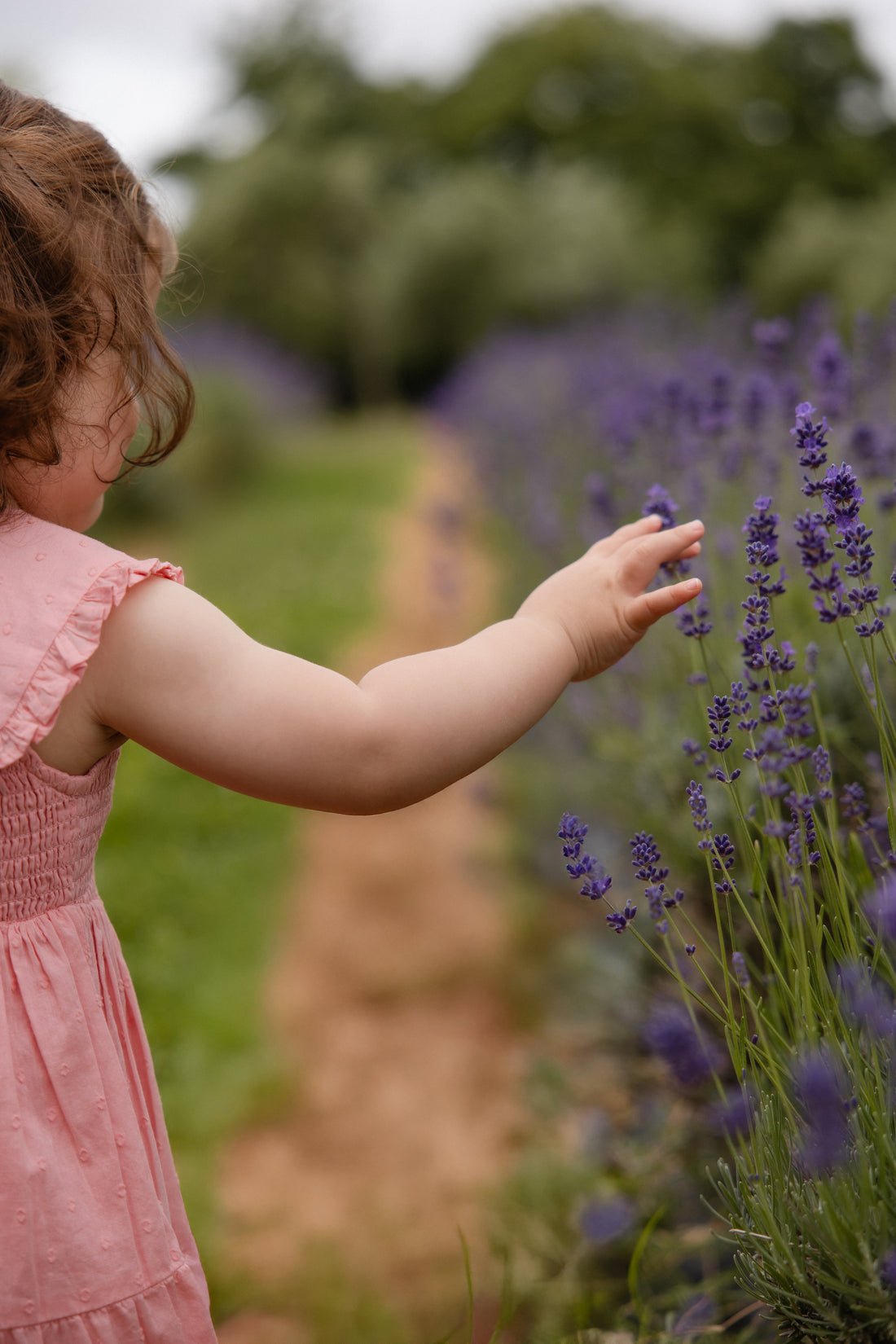 Organic Cotton Claudine Dress - Swiss Pink Childrens Dress from Jamie Kay Australia