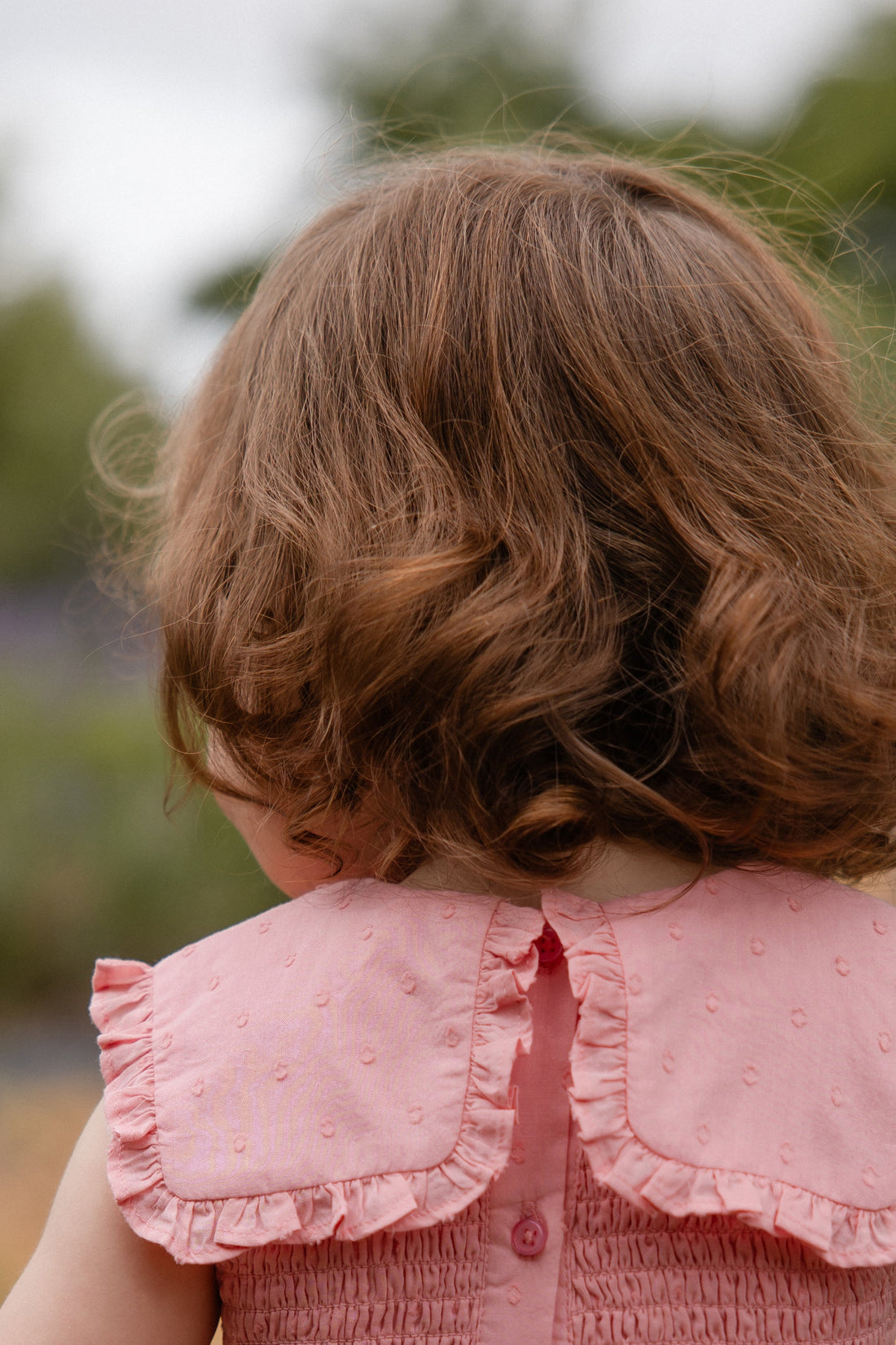 Organic Cotton Claudine Dress - Swiss Pink Childrens Dress from Jamie Kay Australia