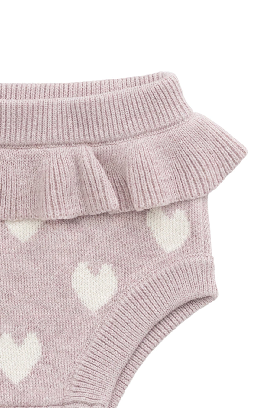 Molly Bloomer - Heart Jacquard Ballerina Marle Childrens Bloomer from Jamie Kay Australia