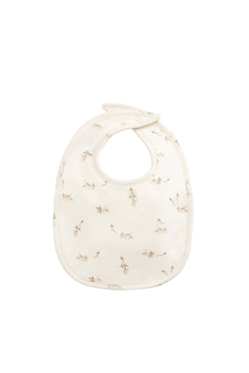 Organic Cotton Bib - Kitten and His Kites Childrens Bib from Jamie Kay Australia