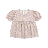 Organic Cotton Camille Top - Chloe Mauve Childrens Top from Jamie Kay Australia