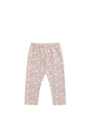 Organic Cotton Everyday Legging - Chloe Mauve Childrens Legging from Jamie Kay Australia